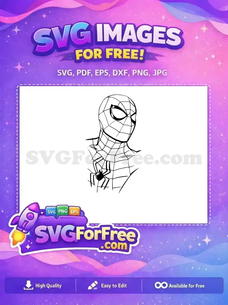 Free Superhero Mask Free Web Slinger Spiderman Free SVG