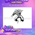 Free Leaping Spiderman Free Silhouette Animated Movie Free SVG - Instant Download