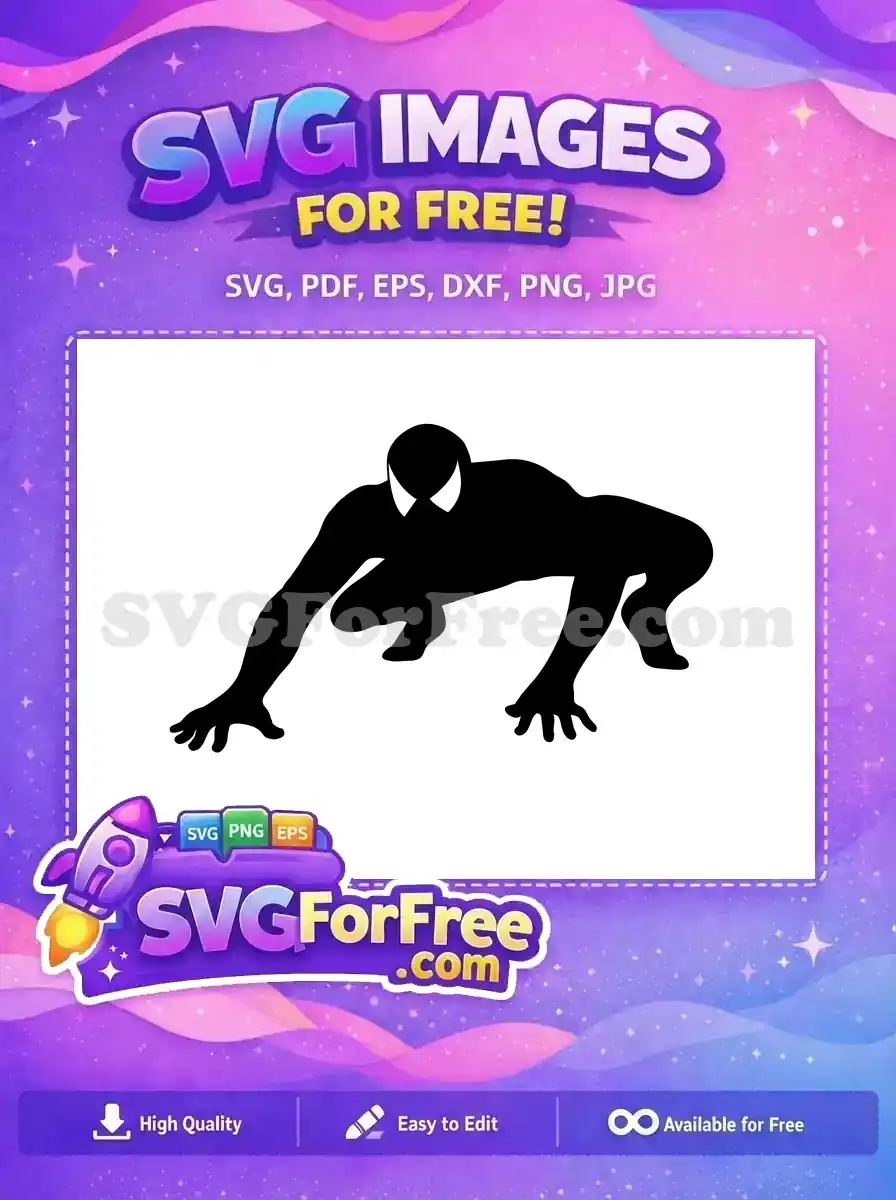 Free Classic Spiderman Free Comic Pose Spiderman Free SVG