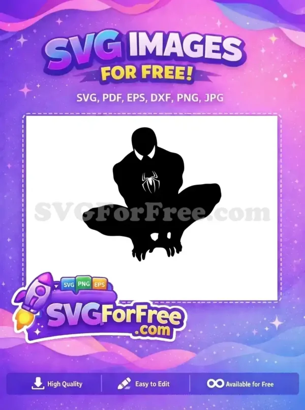 Free Masked Hero Free Spiderman Silhouette Movie Free SVG 2