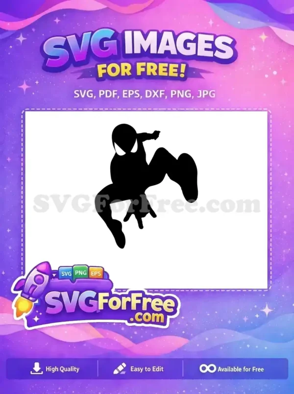 Free Masked Hero Free Silhouette Spiderman Movie Free SVG Free Masked Hero Free Silhouette Spiderman Movie Free SVG