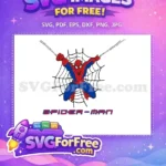 Free Red Blue Spiderman Free Web Swinging Pose Free SVG - Instant Download