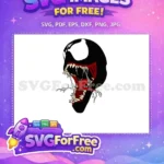 Free Venom Teeth Free Symbiote Tongue Spiderman Free SVG - Instant Download