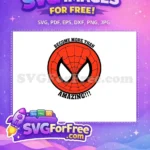 Free Mask Silhouette Free Red Spiderman Face Free SVG - Instant Download