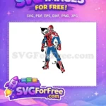 Free Classic Spiderman Free Red Blue Suit Spiderman Free SVG - Instant Download