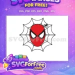 Free Red Mask Free Spider Web Spiderman Free SVG - Instant Download
