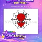Free Red Mask Free Spiderweb Marvel Spiderman Free SVG - Instant Download