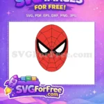 Free Red Mask Free Black Eyes Spiderman Free SVG - Instant Download