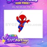 Free Web Shooter Free Red Blue Spiderman Free SVG 3 - Instant Download