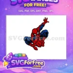 Free Red Blue Spiderman Web Slinger Free Action Pose Movie Free SVG - Instant Download