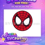 Free Mask Red Web Free Spiderman Head Free SVG - Instant Download