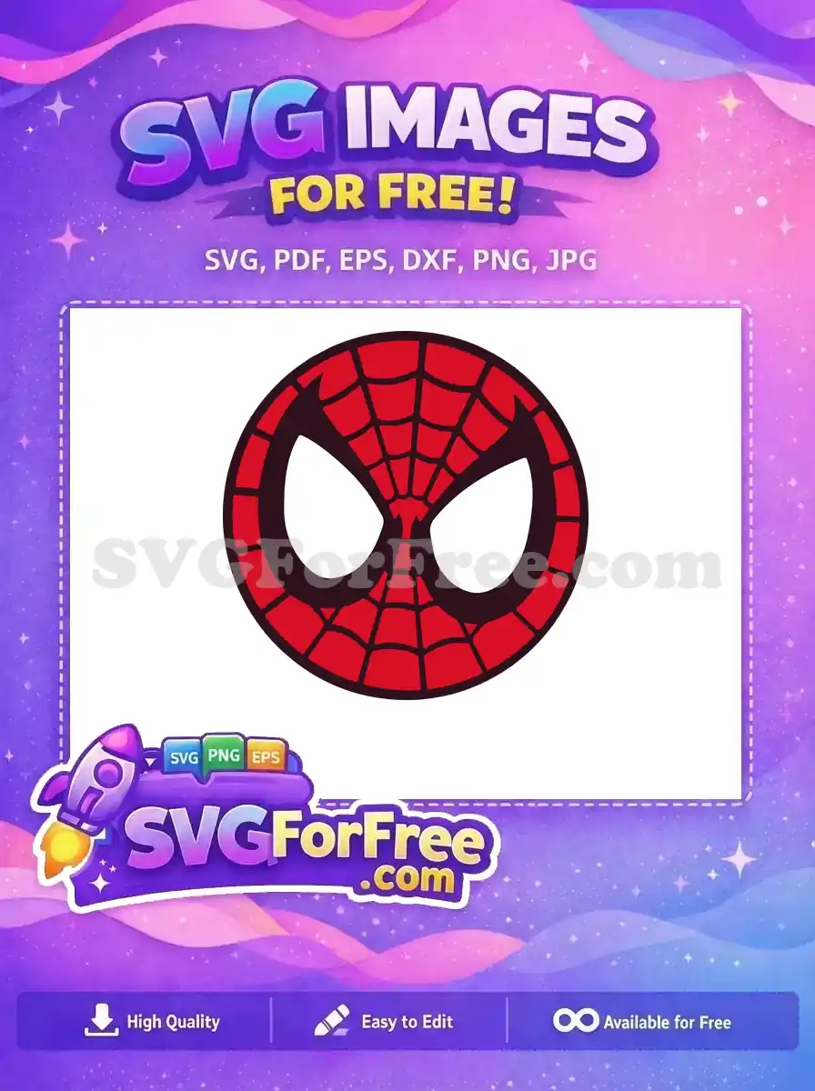 Free Red Spiderman Mask Free Web Design Spiderman Free SVG