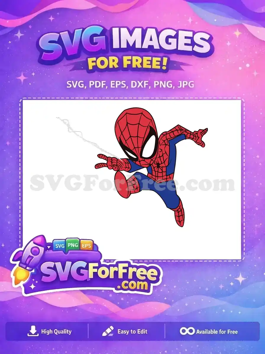 Free Web Shooter Free Red Blue Spiderman Free SVG 4