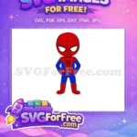 Free Red Blue Suit Free Confident Pose Spiderman Free SVG - Instant Download