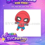 Free Hoodie Spiderman Free Cute Pose Spiderman Free SVG - Instant Download