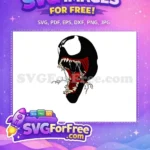 Free Sharp Teeth Free Red Tongue Venom Free SVG - Instant Download