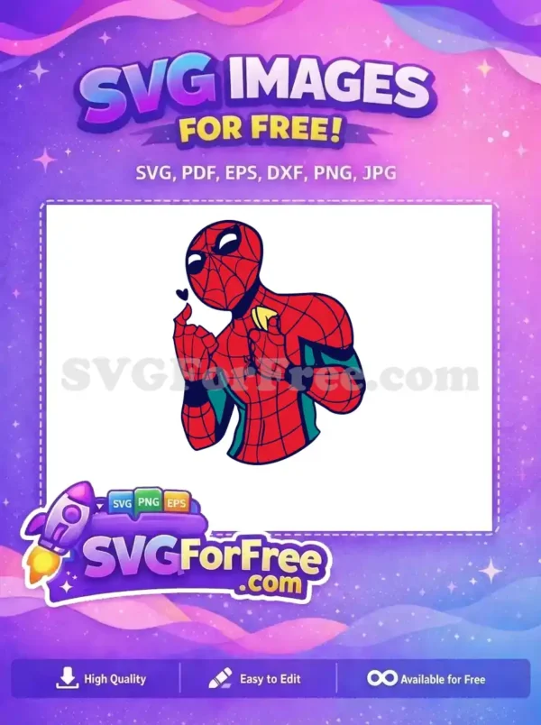 Free Heart Gesture Free Yellow Emblem Spiderman Free SVG
