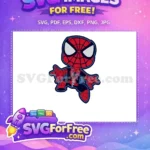 Free Chibi Style Free Red and Blue Spiderman Free SVG 2 - Instant Download
