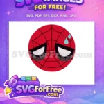 Free Crying Eyes Free Turquoise Tears Spiderman Free SVG 2 - Instant Download