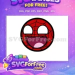 Free Red Webbing Free Smiley Face Spiderman Free SVG - Instant Download