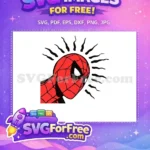Free Red Mask Free Webbed Suit Spiderman Free SVG - Instant Download