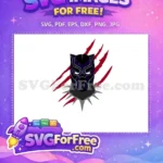 Free Blue Pattern Free Spiked Collar Black Panther Free SVG - Instant Download