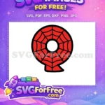Free Letter Q Free Red Web Spiderman Free SVG - Instant Download