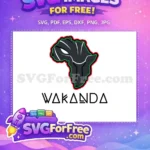 Free Wakanda Africa Map Free Black Panther Character Movie Free SVG - Instant Download
