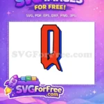 Free Red Blue Letter Q Free Spiderman Free SVG - Instant Download
