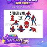 Free Webbed Suit Free Superhero Poses Spiderman Free SVG - Instant Download