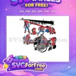 Free Leaping Pose Free Crouching Silhouette Spiderman Free SVG - Instant Download