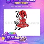 Free Red Mask Free White Eyes Spiderman Free SVG 3 - Instant Download