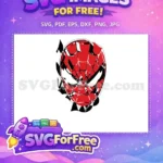 Free Red Mask Free White Eyes Spiderman Free SVG 4 - Instant Download