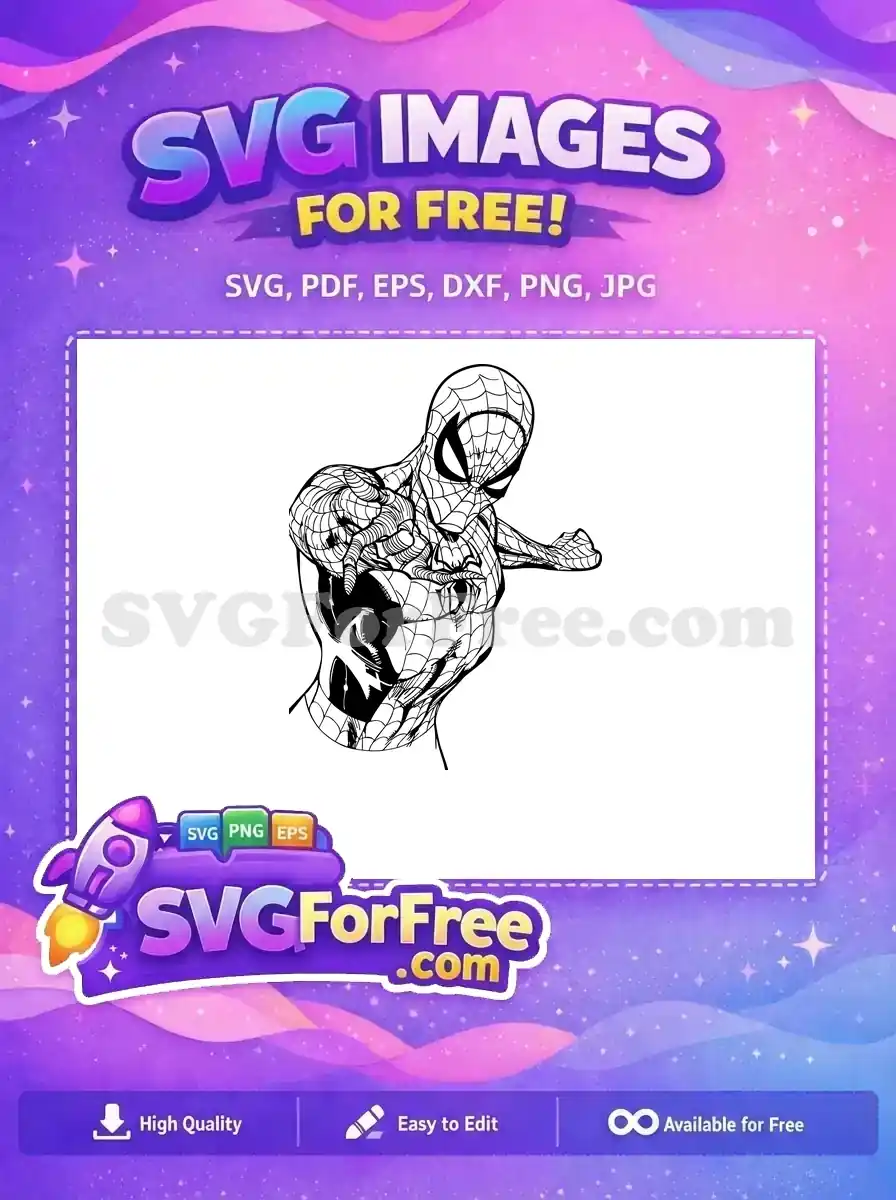 Free Masked Spiderman Free Superhero Silhouette Movie Free SVG 5