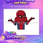 Free Shrugging Gesture Free Red Blue Spiderman Free SVG - Instant Download