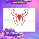 Free Red Spider Emblem Free Spiderman Logo Movie Free SVG - Instant Download
