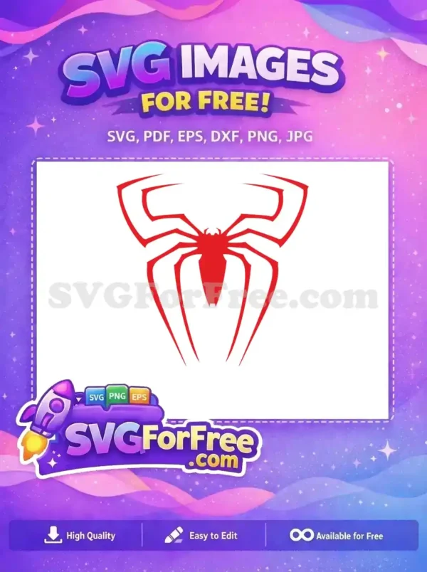 Free Red Spider Emblem Free Spiderman Logo Movie Free SVG