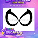 Free Black Eye Mask Free Spiderman Free Spiderman SVG - Instant Download