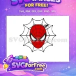 Free Red Mask Free Spiderman Web Black Spider Free SVG - Instant Download