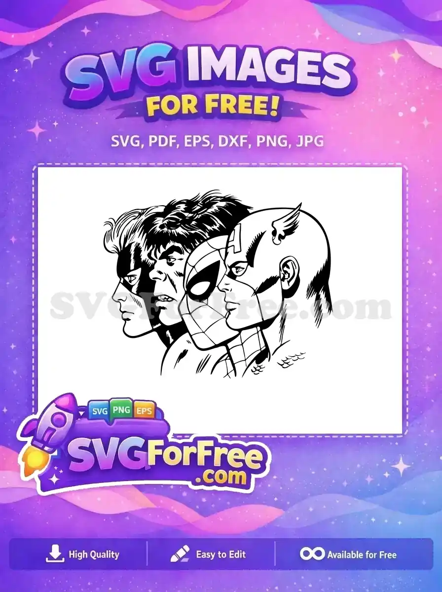Free Masked Spiderman Free Hero Silhouette Movie Free SVG 4