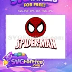 Free Red Web Free Black Outline Spiderman Free SVG 2 - Instant Download
