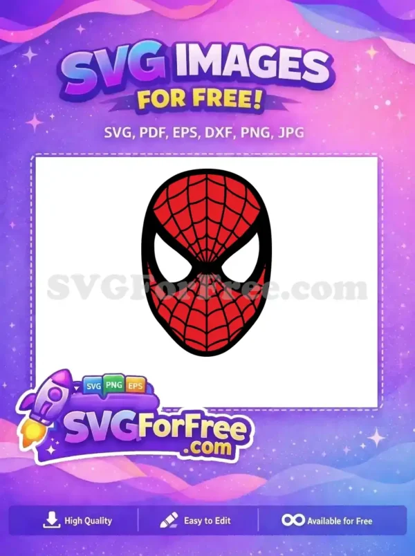 Free Red Mask Free Spiderman Face Superhero Free SVG Free Red Mask Free Spiderman Face Superhero Free SVG