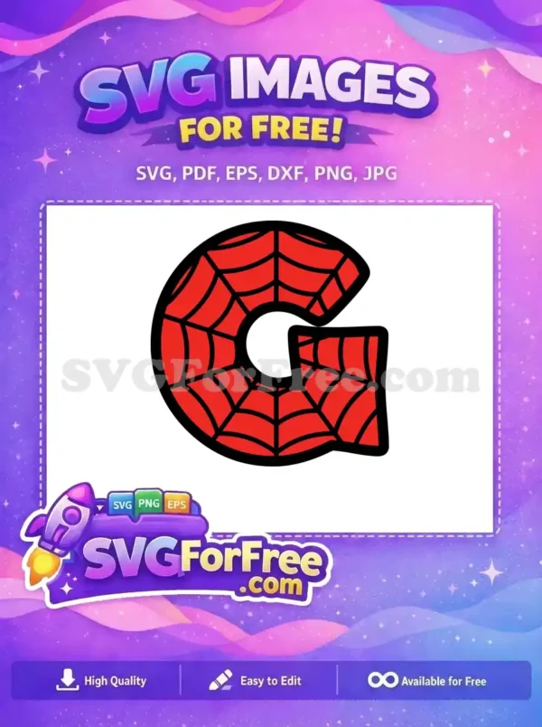 Free Red Letter G Free Spiderweb Pattern Spiderman Free SVG Free Red Letter G Free Spiderweb Pattern Spiderman Free SVG