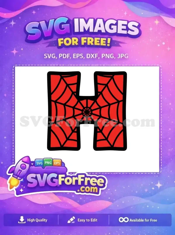 Free Red Web Free Letter H Spiderman Free SVG 2 Free Red Web Free Letter H Spiderman Free SVG 2