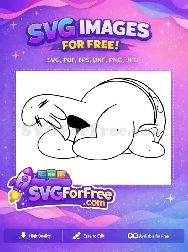 Free Patrick Star Anguished Free Cartoon SpongeBob Free SVG