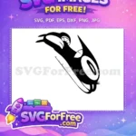 Free Orca Killer Whale Free Native Art Style Free SVG - Instant Download