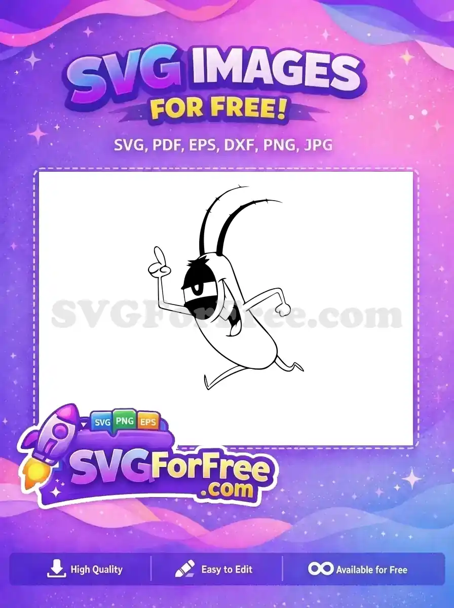 Free Evil Plankton Free Running Pose SpongeBob Free SVG