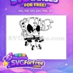 Free Goofy Eyes Free Arms Up SpongeBob Free SVG - Instant Download