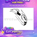 Free Squidward's Ride Free Bobsled SpongeBob Free SVG - Instant Download
