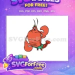 Free Smiling Mr Krabs Free Muscular Pose Spongebob Free SVG - Instant Download